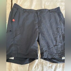 Black American outdoorsman shorts